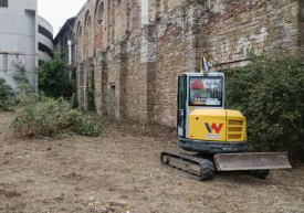 Silos Trieste lavori esterno con mezzi speciali