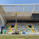 Installazione rete antipiccione con PLE Bluenergy Stadium Udinese Calcio